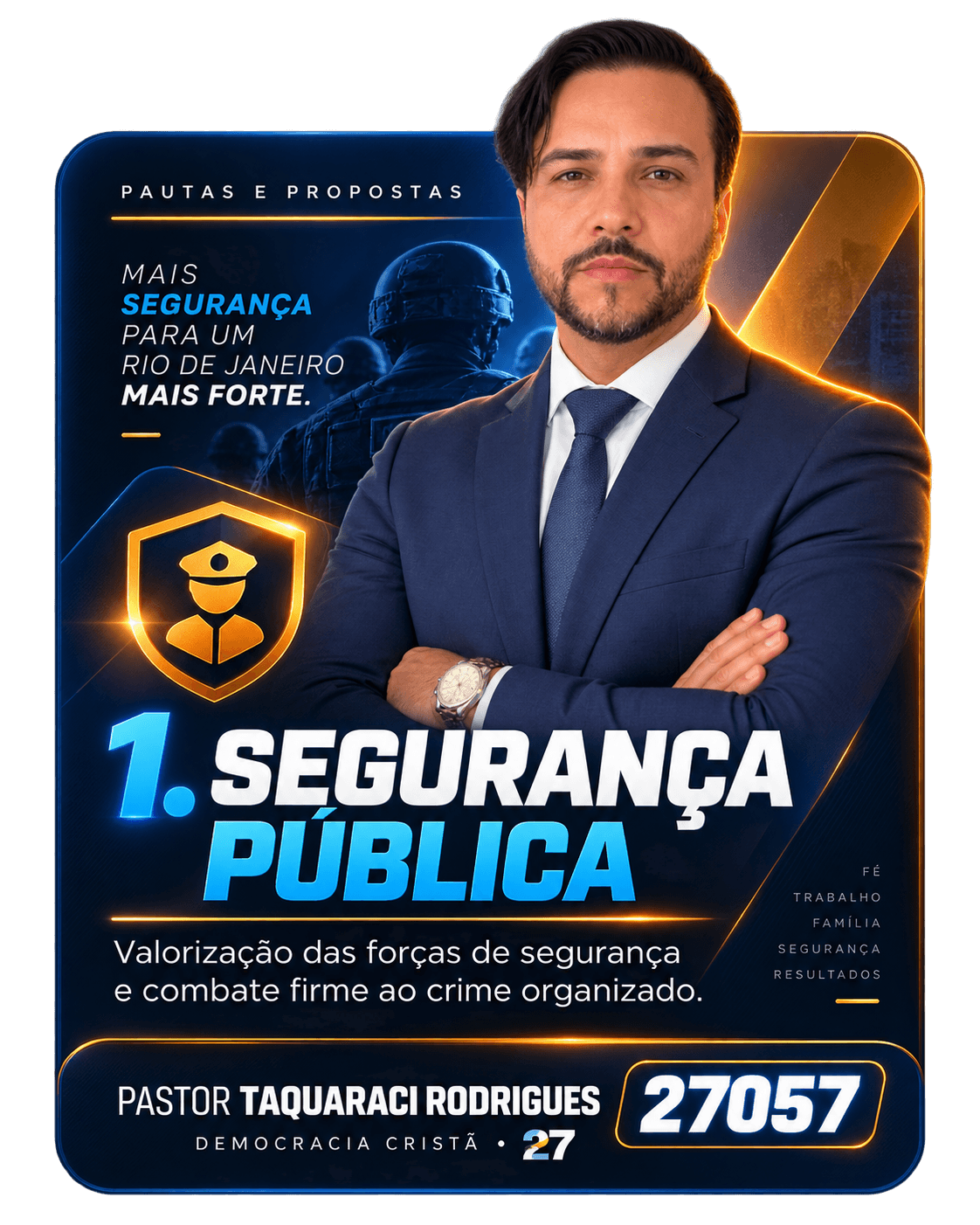 Card de pauta 1 — Segurança Pública — Pastor Taquaraci Rodrigues 27057
