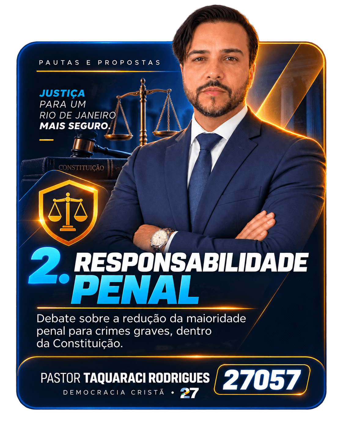 Card de pauta 2 — Responsabilidade Penal — Pastor Taquaraci Rodrigues 27057