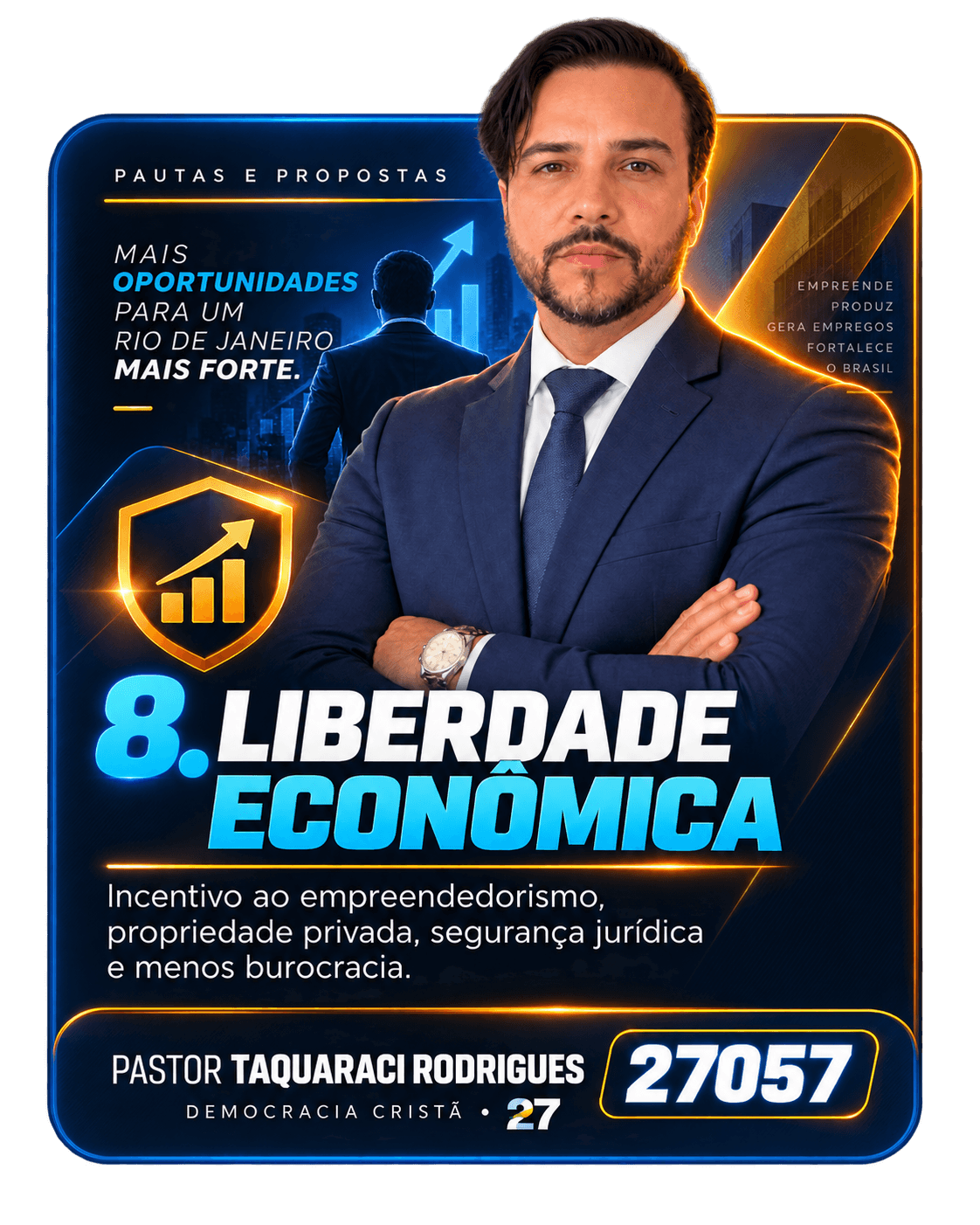 Card de pauta 8 — Liberdade Econômica — Pastor Taquaraci Rodrigues 27057