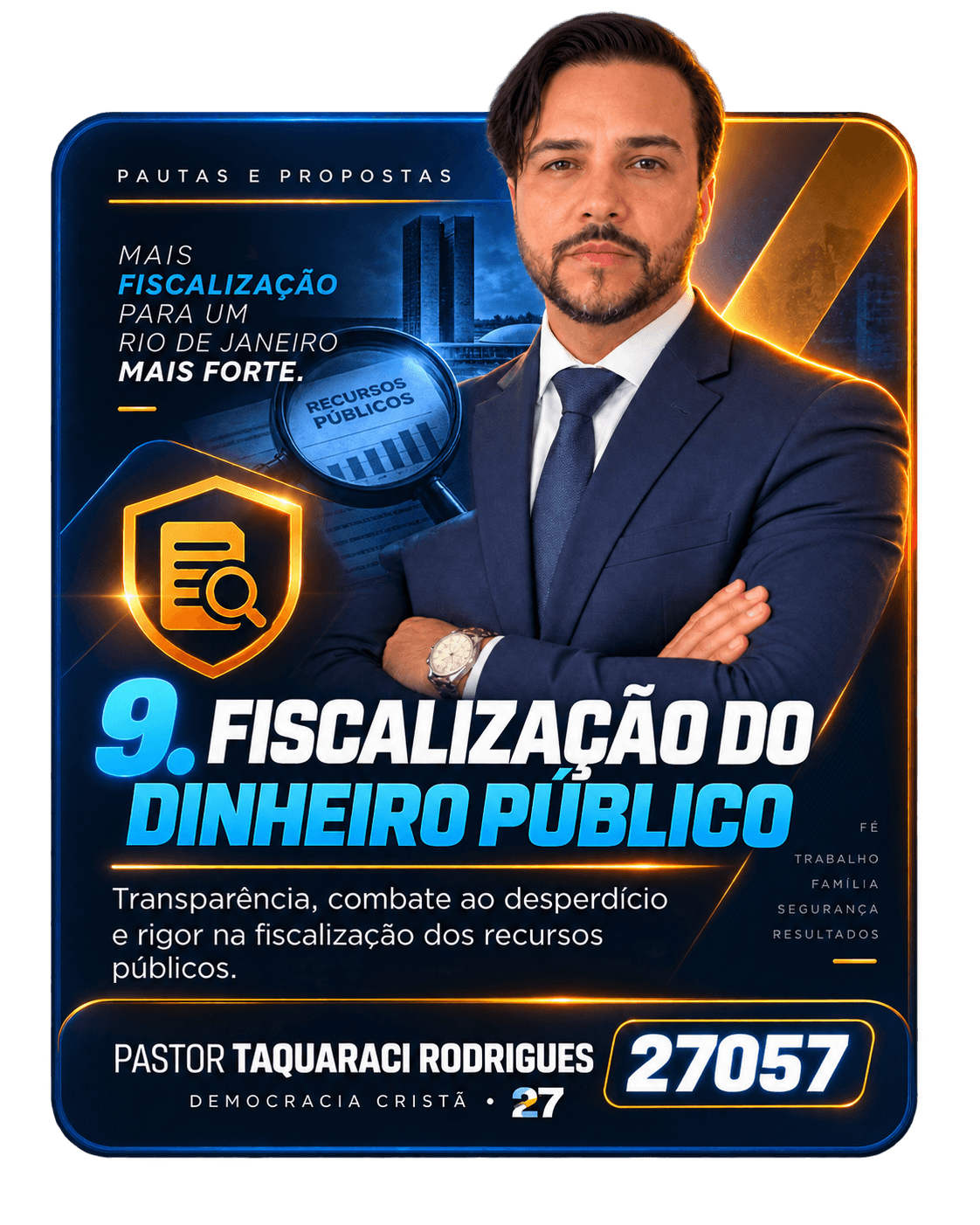 Card de pauta 9 — Fiscalização do Dinheiro Público — Pastor Taquaraci Rodrigues 27057