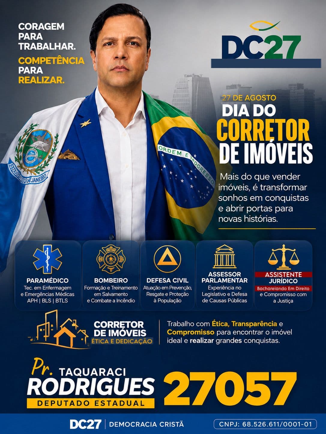 Trajetoria de Taquaraci Rodrigues - registro 22