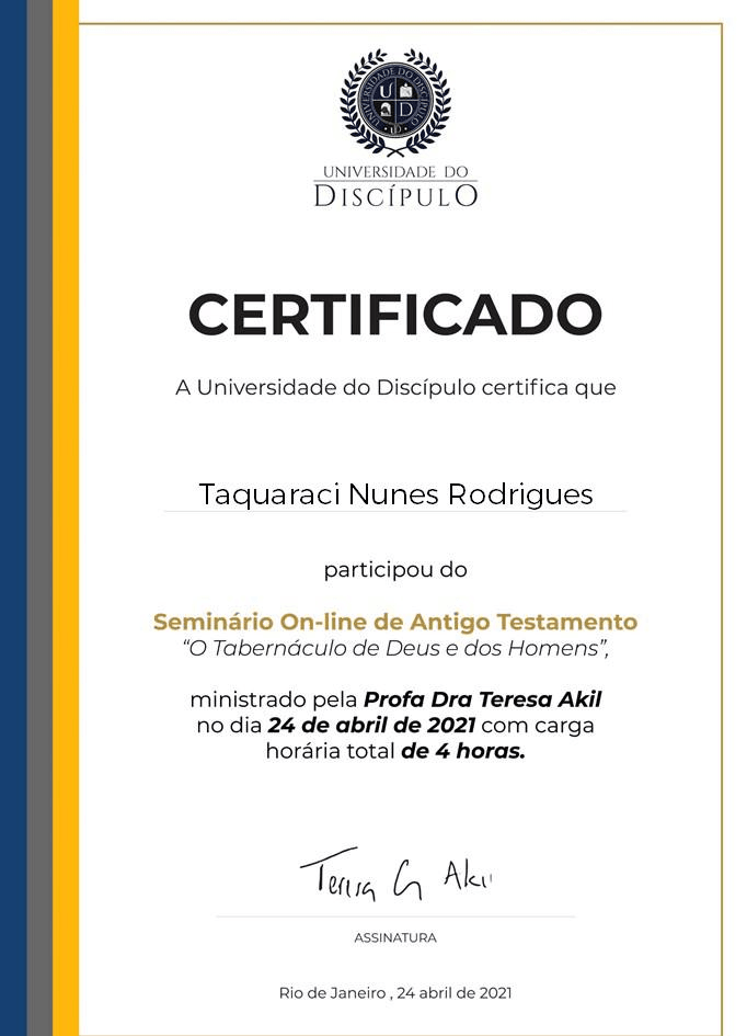 Certificado de conclusão de curso