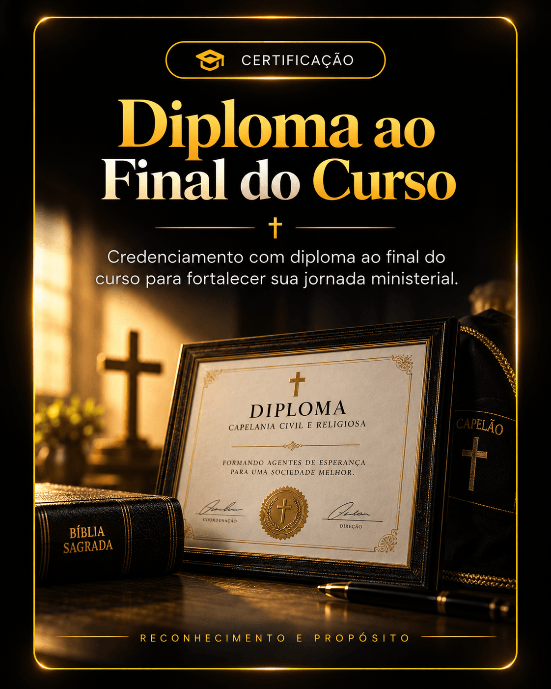 Diploma ao final do curso